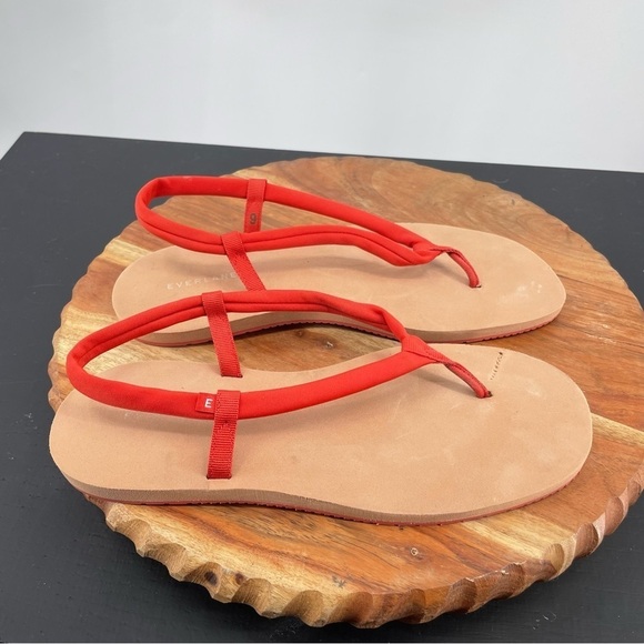 EVERLANE The ReNew Strappy Sandal red Sz 9 - Picture 1 of 5